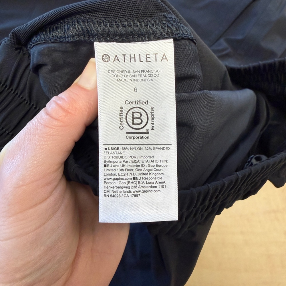 NWT Athleta Pinnacle High Rise Cargo Trouser | Black - Picture 10 of 12